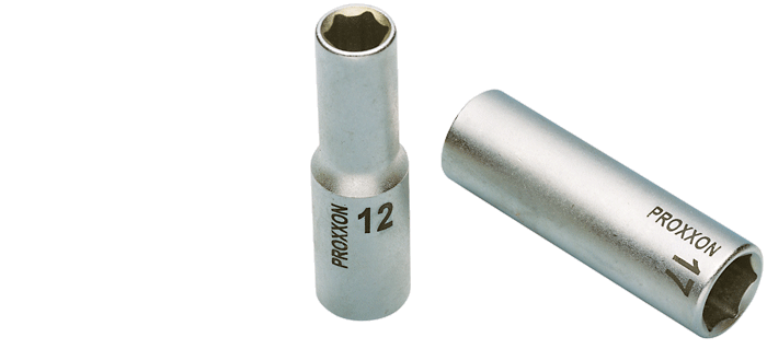 Steckschlüssel-Einsatz 1/2" (12,5mm) lange Ausführung Tiefbett