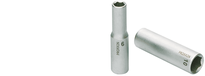 Steckschlüssel-Einsatz 1/4" (6,3)mm 6-kant Tiefbett