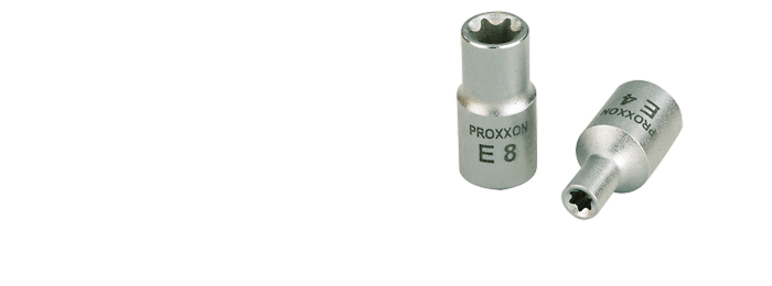 Steckschlüssel-Einsatz 1/4" (6,3)mm 6-kant Außen-Torx