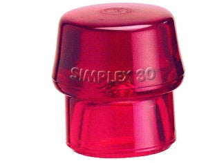 Einsatz für Simplex-Schonhammer  Plastik hart rot