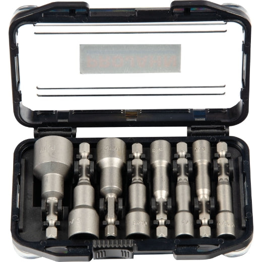 Bit-Satz 1/4" Stecknuss 8-teilig metrisch