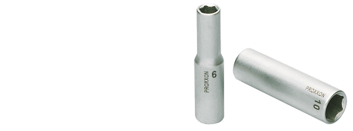 Steckschlüssel-Einsatz 3/8" (10mm) lange Ausf. Tiefbett