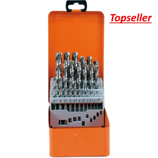 Spiralboher-Satz 1-13 mm 0,5 stg HSS-G Eco