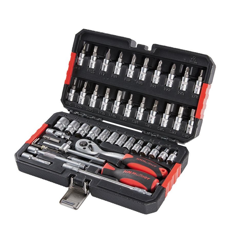 HM Steckschlüssel-Satz 1/4" 46 teilig