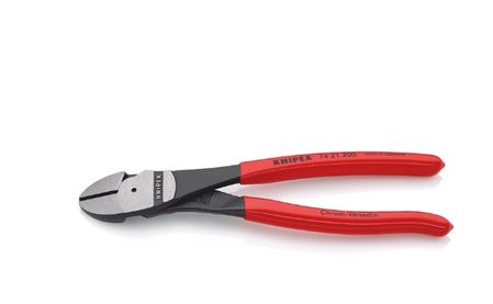 Kraft-Seitenschneider Knipex 200 mm mit Kunststoff-Griff