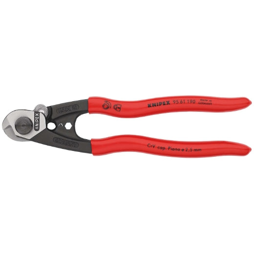 Drahtseilschere  Knipex  190 mm mit Kunststoff-Griff