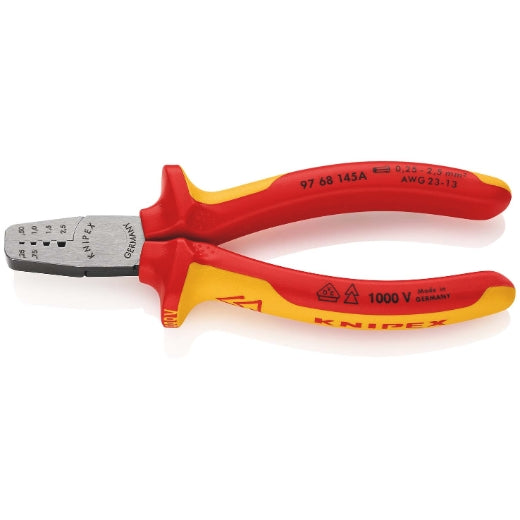 Aderendhülsenzange VDE Knipex 145 mm 0,25-2,5 mm²