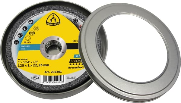 Trennscheibe Klingspor Kronenflex® A 60 TZ Special für Stahl/Edelstahl (VE10)
