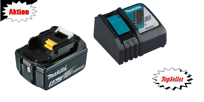 Makita Akku BL1850 Starter-Set 18 Volt  2 teilig AKTION (bis 30.09.2025)
