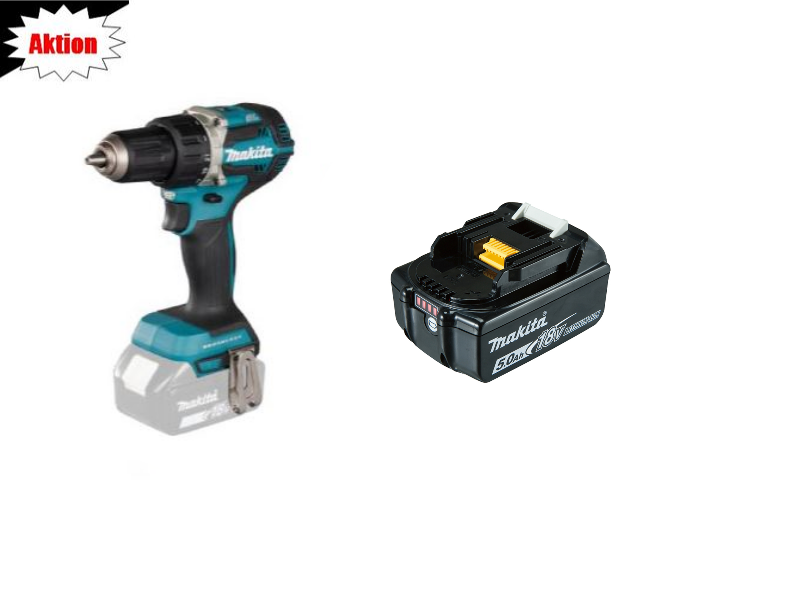 Makita Akku-Bohrschrauber DDF484 inkl. 1 Akku BL 1850 AKTION (bis 30.09.2025)