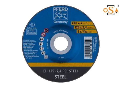 Trennscheibe EH 125x2,4x22,23 mm gekröpft Universallinie PSF STEEL für Stahl  (VE25)