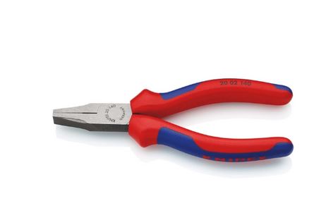 Flachzange Knipex poliert 20 02 mit Mehrkomponenten-Griff
