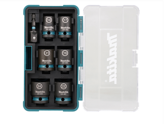 Makita Schlagnuss-Set 7-tlg.1/2" Impact Black E-16592