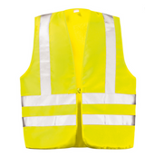 WICA-TEX® Textil-Warnweste mit Schulterreflex